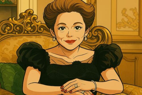 デビィ夫人風のイラスト