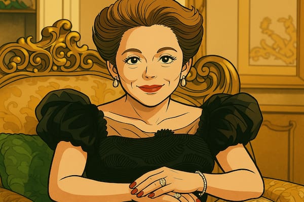 デビィ夫人風のイラスト
