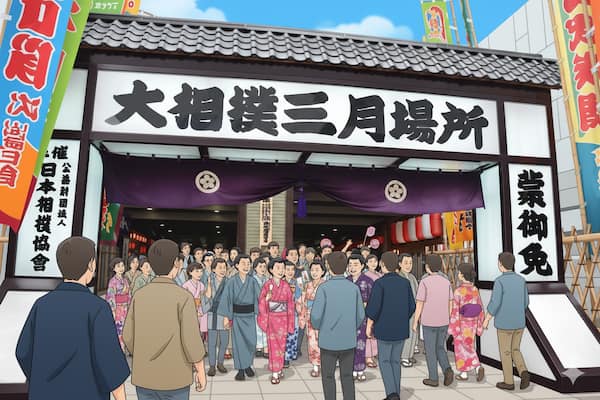 大阪場所のイラスト