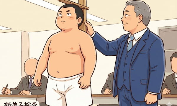 新弟子検査のイラスト