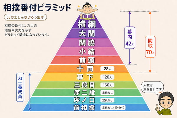 番付ピラミッドの図