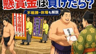 懸賞金はまけたらどうなるのかをイメージしたイラスト