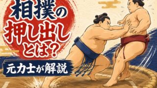 押し出しのイメージイラスト