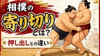 寄り切りのイメージイラスト
