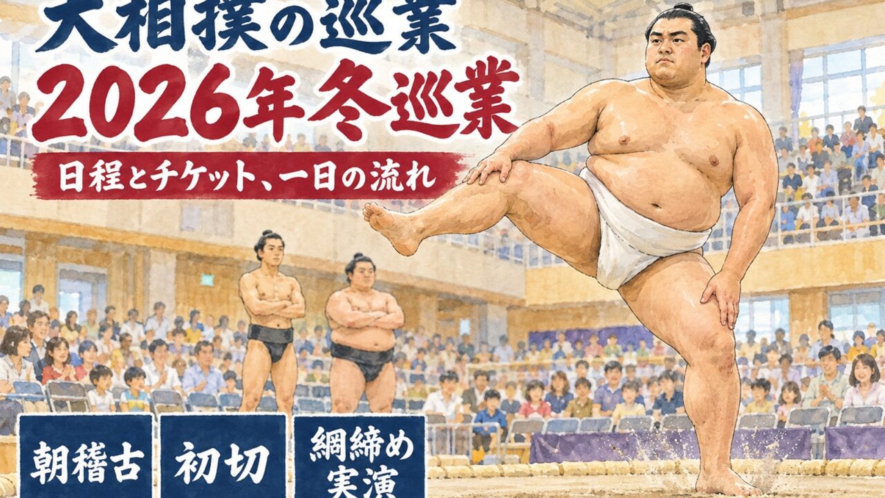 大相撲の巡業2026｜冬巡業の日程・チケット・一日の流れを解説