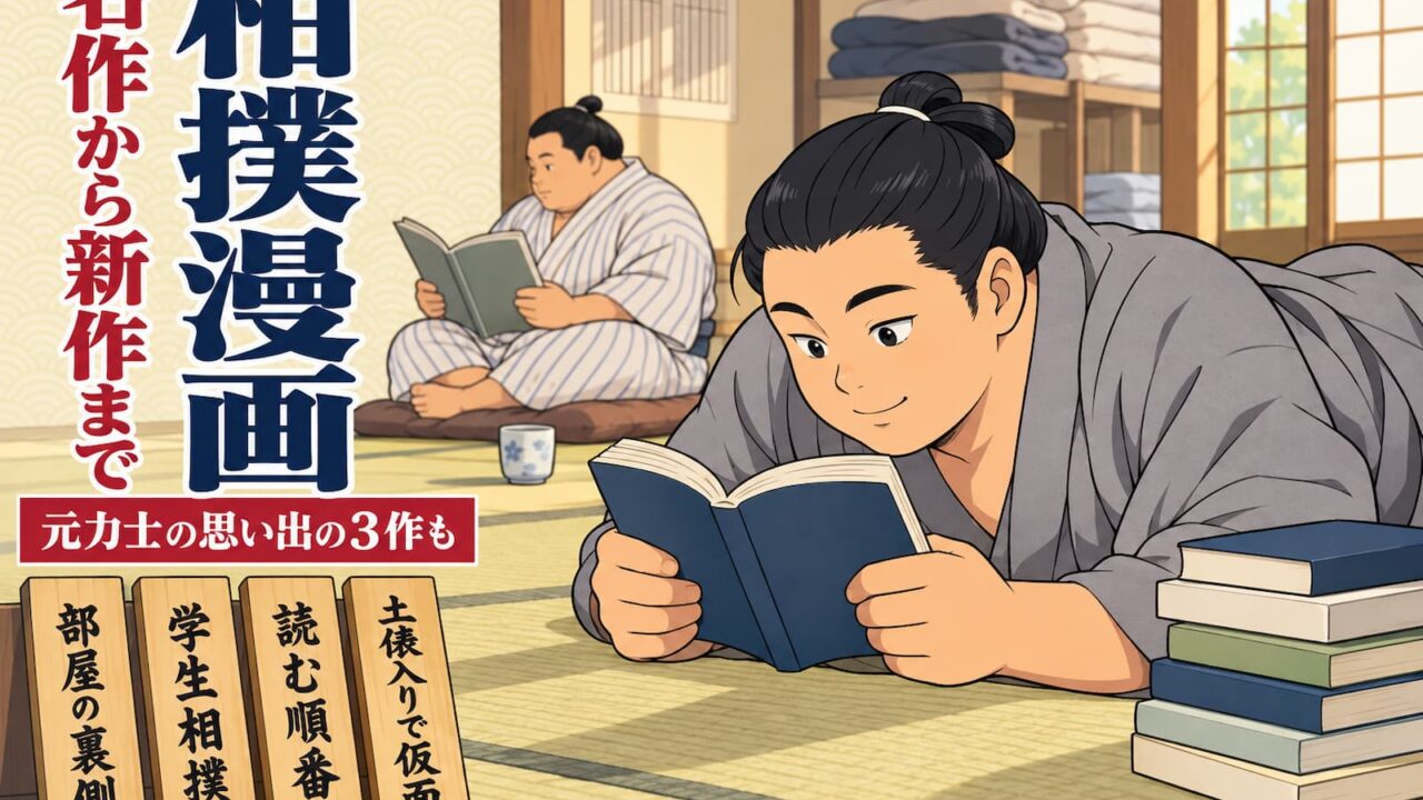 相撲漫画を一覧で紹介｜元力士の思い出に残る3作と名作・新作まで解説