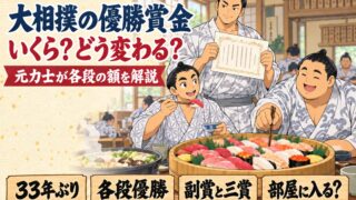大相撲の優勝賞金が変わる｜十両・幕下以下の各段の額まで元力士が解説